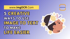 title text Best 5 Image to Text Converter Uses for Students & Pros blog with icon