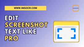title text Edit Screenshot Text Online Like a Pro (Best OCR Guide) blog with icon
