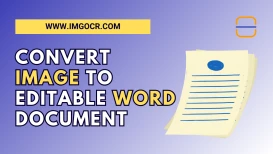 title text How to Convert Image to Editable Text in Microsoft Word? (Step by Step Guide) blog with icon