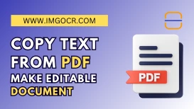title text How to Copy Text from PDF Image (Step by Step Guide) blog with icon