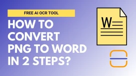 title text Convert PNG to Word Editable (Step by Step Guide Using OCR) blog with icon
